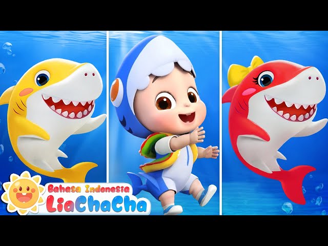 Bayi Hui 🦈| Baby Shark Doo Doo Doo | Baby Shark | Lagu Anak-anak | LiaChaCha Bahasa Indonesia