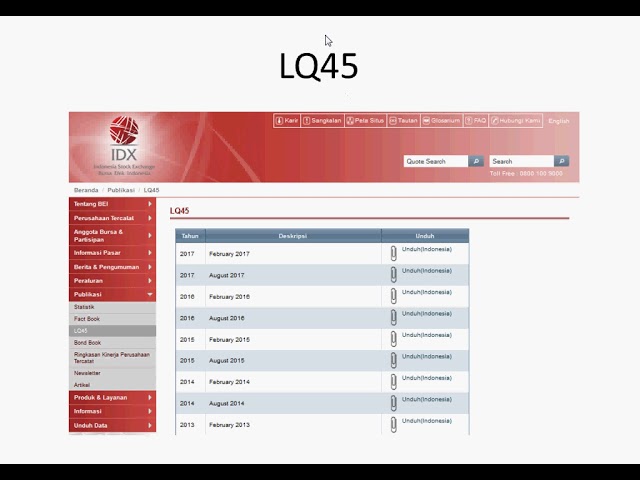 Cara Download Data Saham IDX