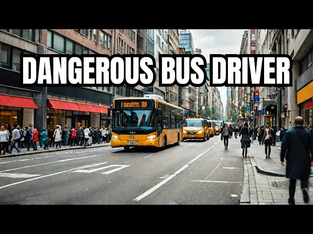 Reckless bus driver in China..