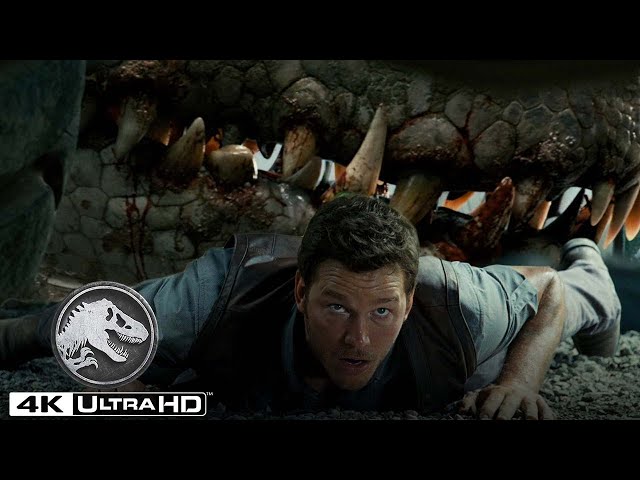 El Indominus Rex se escapa del paddock en 4K HDR | Jurassic World