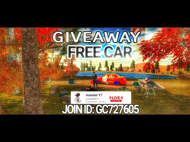 Car parking multiplayer live giveaway with Axonist YT [ ID: GC727605 ]