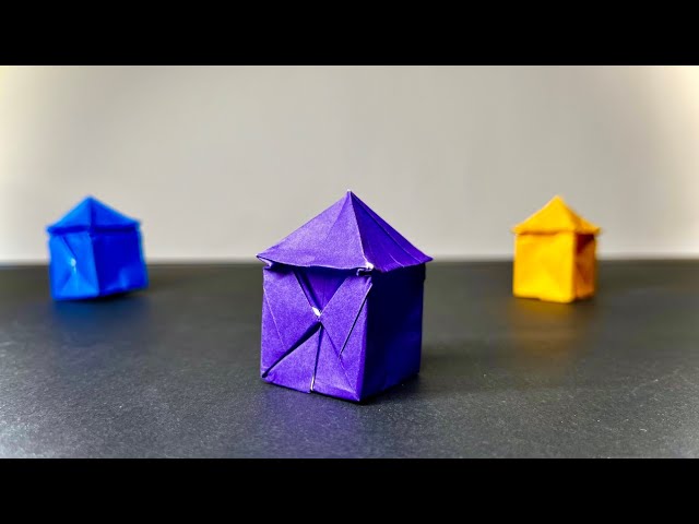 I Designed an Origami House 🏠(with a square and rectangle!)