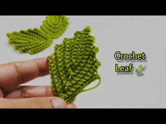 how to crochet for beginners || crochet leaf tutorial || easy crochet leaf beginners