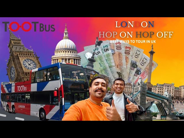 LONDON HOP ON HOP OFF City Sightseeing Bus tour-Tootbus Yellow Route full loop journey