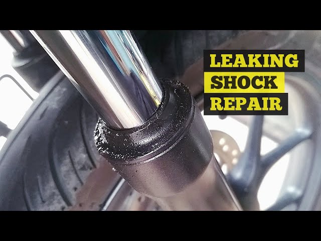 HOW TO REPAIR MOTORCYCLE SHOCK ABSORBER || REPAIR LEAKING FRONT SHOCK ABSORBER