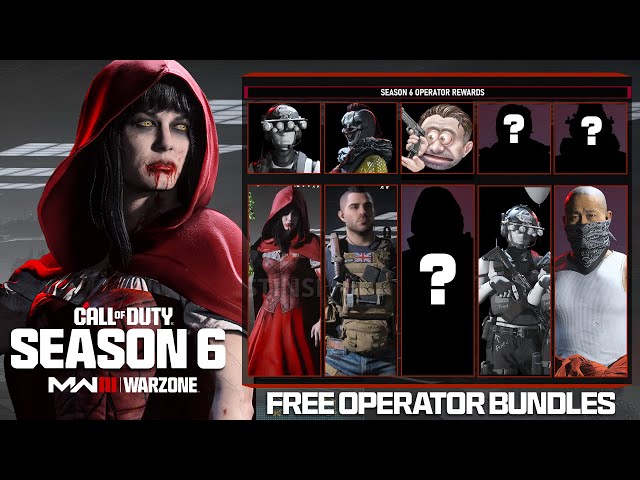 ALL 10 FREE OPERATOR SKINS TO CLAIM! (Free Operators, Bundles, & MORE!) - Modern Warfare 3 Season 6