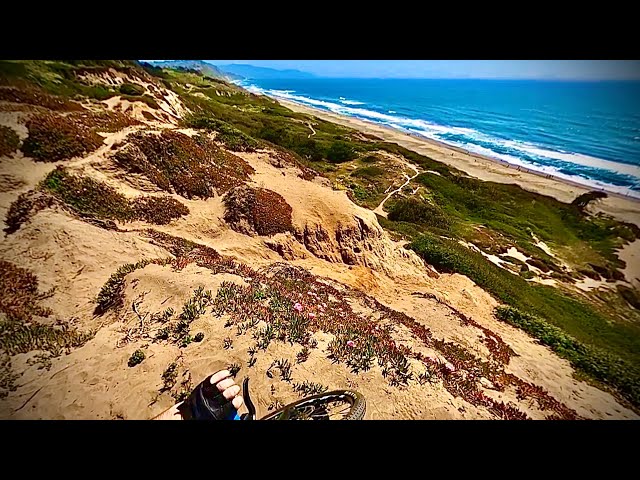 biking by the fort funston area 360 VR HD view san francisco california