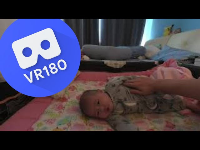 [VR180 VR 3D] Baby Riley waking up in the morning | Apple Vision Pro Meta Oculus Virtual Reality