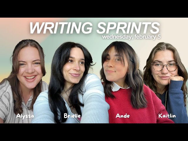 write with us! 🥐 live writing sprints with Alyssa, Ande & Kaitlin