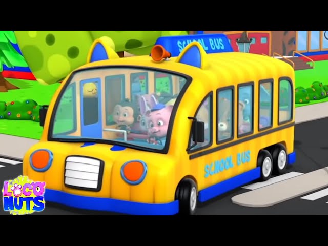 Wheels On The Bus Sing Along Song + More Nursery Rhymes For Kids