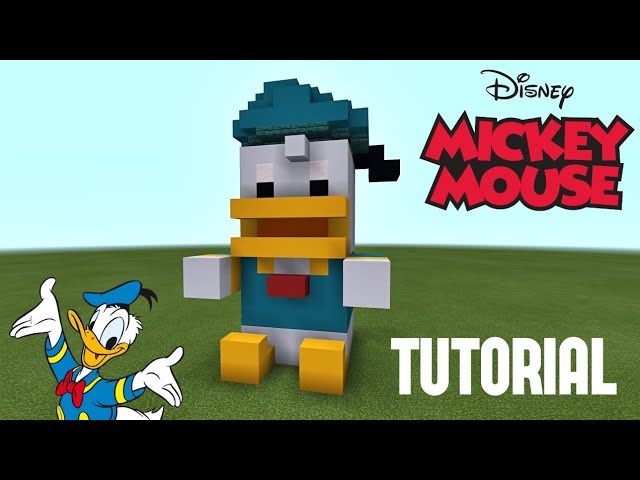 Minecraft Tutorial: How To Make A Donald Duck Plush Statue