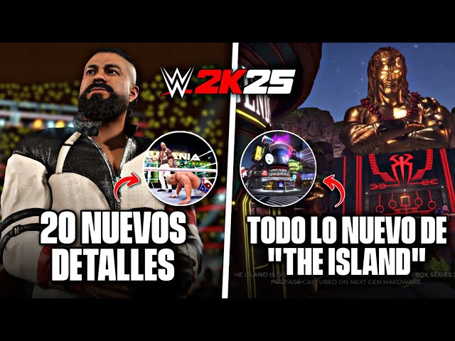 WWE 2K25: OTROS 20 DETALLES NUEVOS QUE DEBES SABER (Isla, Novedades, Venganzas, Universo y Más)