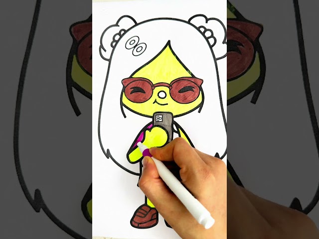 Drawing Toca Boca life #subscribe #tocaboca #tocabocaandavatarworldsecrets #youtubeshorts