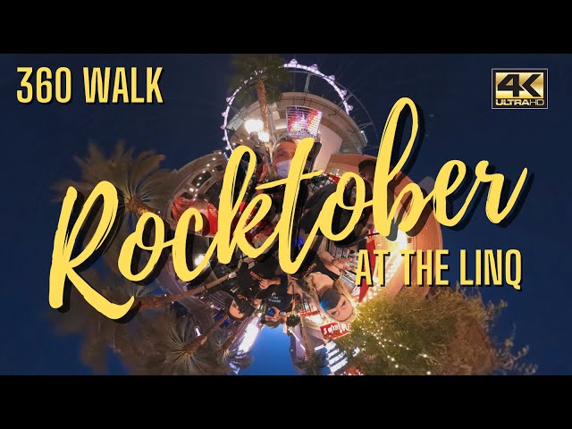 360 LAS VEGAS STRIP WALK | Bally’s Grand Bazaar to The LINQ Promenade | ROCKTOBER Meetup