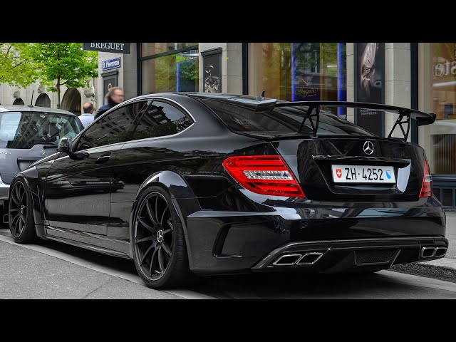 Beautiful Mercedes C63 6.2 AMG Compilation - Brutal V8 Exhaust SOUND!