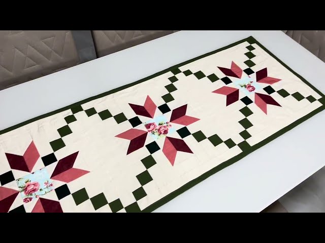 Table runner Design Tutorial in patchwork. Come learn