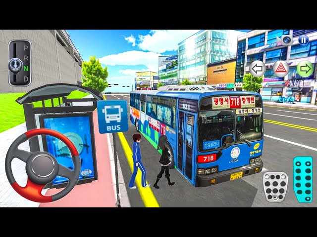 New Old City Hyundai Bus Simulator 2025 - 3D Driving Class Android ios - Bus Game Android gameplay