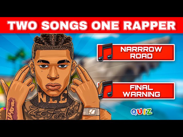 Guess The Rapper By 2 Songs | 2 Songs 1 Rapper | Hard Rap Quiz