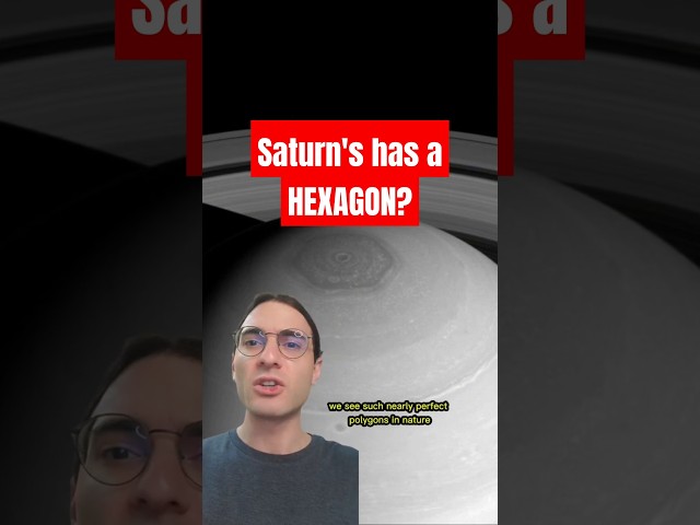 Saturn has a hexagon