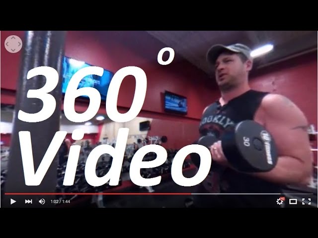 360 Degree video -  Pumping Iron at the gym