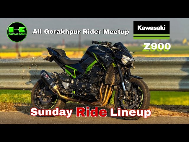 Kawasaki Z900 😱 All Gorakhpur Rider meet up Sundays ride Lineup  #superbike #sundayride  #motovlog