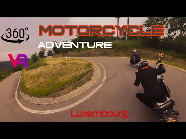 Motorcycle Adventure | Riding Through Luxembourg in VR 360°”