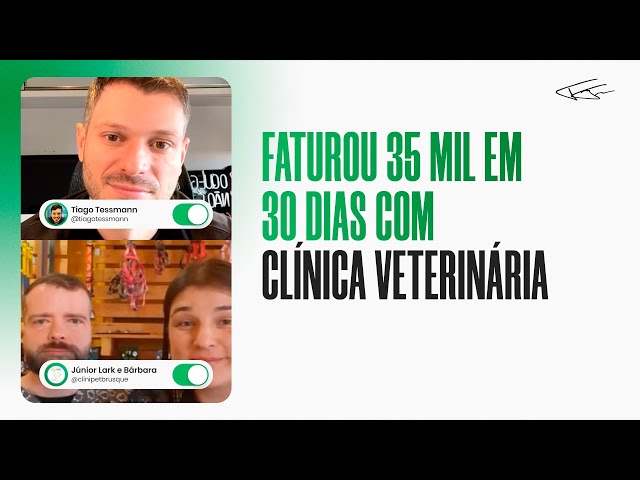 35 MIL DE FATURAMENTO EM 30 DIAS COM CLÍNICA VETERINÁRIA