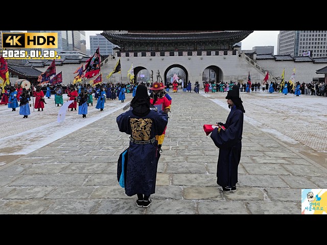 [4K HDR] ] 2025 Gyeongbokgung Palace Guard Changing Ceremony and Sehwa Sharing l seoul vlog