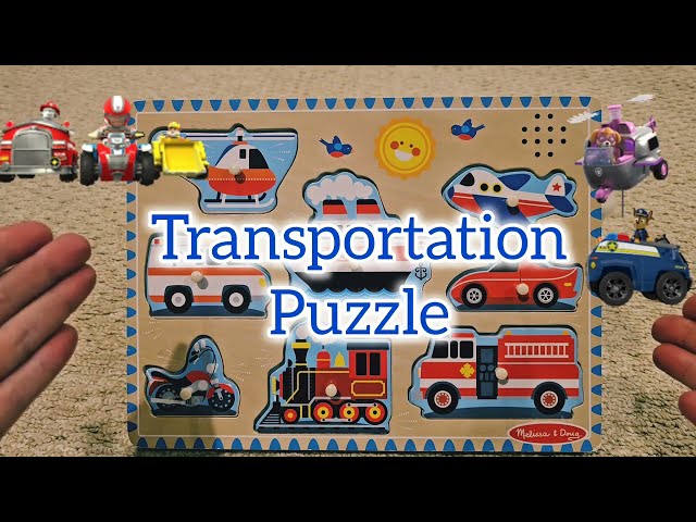 Best Transportation Vehicle Sound Puzzle for Kids | Learn Vehicle Names | Learn Counting Numbers