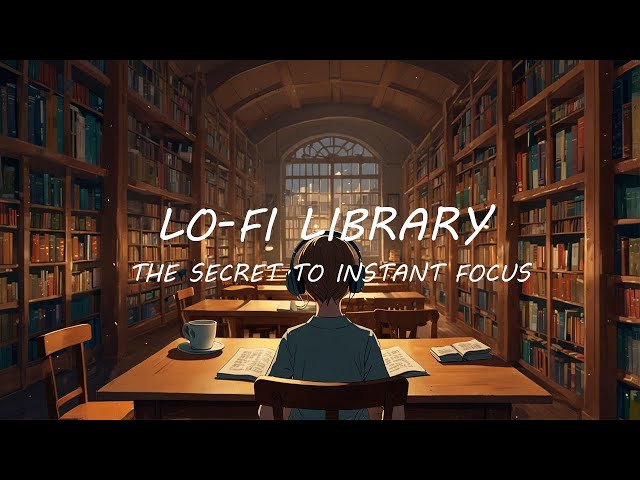 Lofi Peaceful Library Music | 30 Minutes Playlist Song | Focus And Calming Study In Library