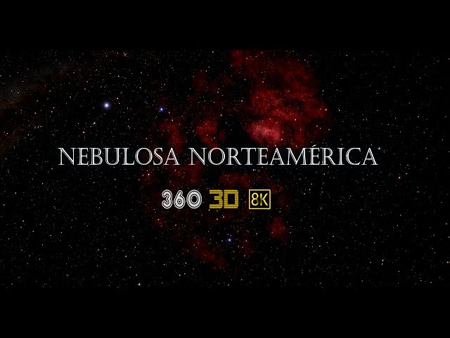 Nebulosa Norteamerica 360. 3D. 8k