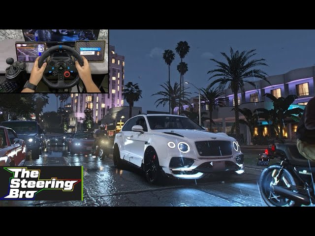 Playing GTA 5 With Steering Wheel | Logitech G29 Steering Wheel & Gear Shifter Gameplay