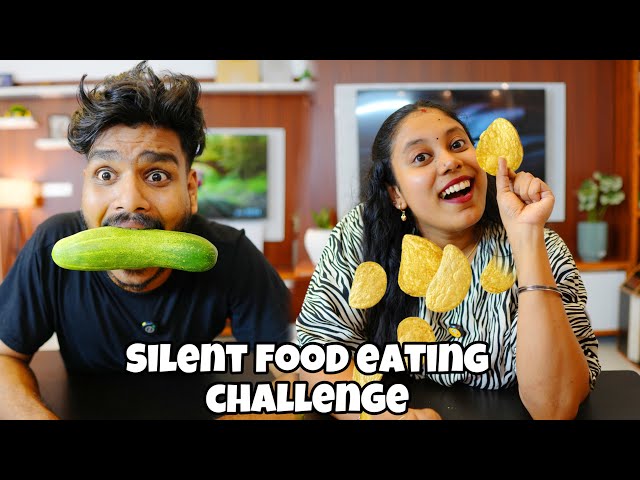 SILENT FOOD EATING CHALLENGE 😍