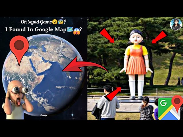 😰😶‍🌫️I Found Real Squid Game Doll In Map🗺️? #trending #viralvideo #map #googlemaps  #datadefender4u