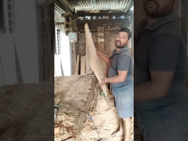 Sanjit Mandal is live wood working