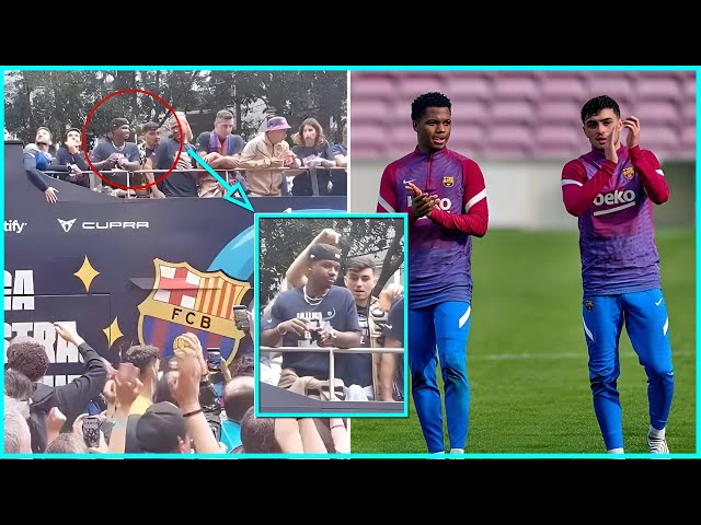 Pedri's Epic Request During Barcelona's Bus Parade Leaves Fans in Awe!