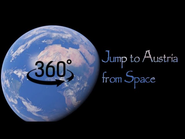 Epic Jump to Austria from Space | Vienna | 360° | The Earthian Scenic | 4K | VR | Space Jump