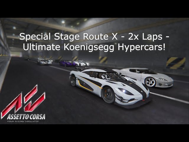 Assetto Corsa - Special Stage Route X - 2x Laps - Ultimate Koenigsegg Hypercars!