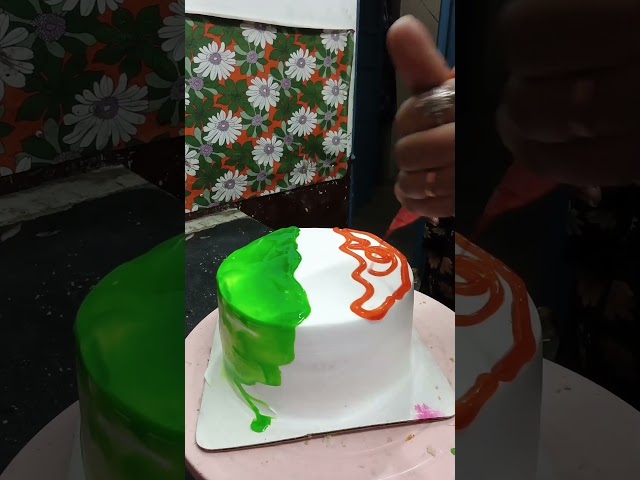 Tiranga cake decoration #shorts #youtubeshorts