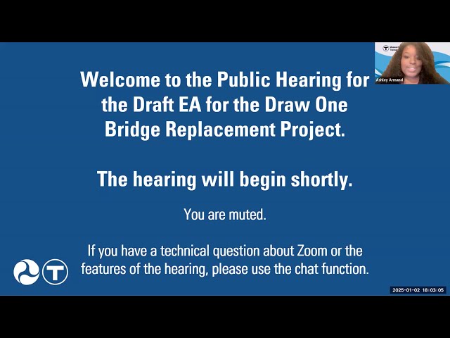 North Station Draw One Bridge Replacement Project - Virtual Public Hearing | January 2, 2025