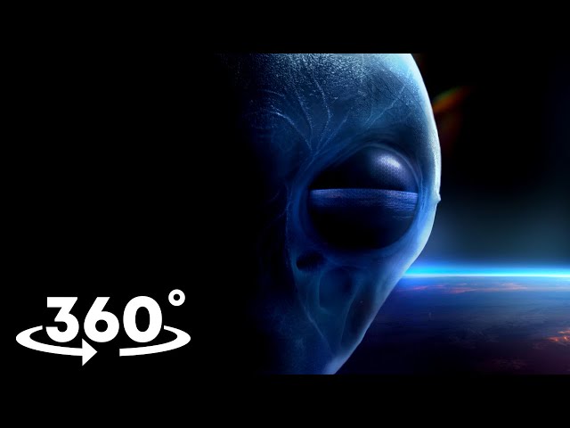 360 Video | Scary Alien Planet in UFO horror | Virtual Reality Roller Coaster ride