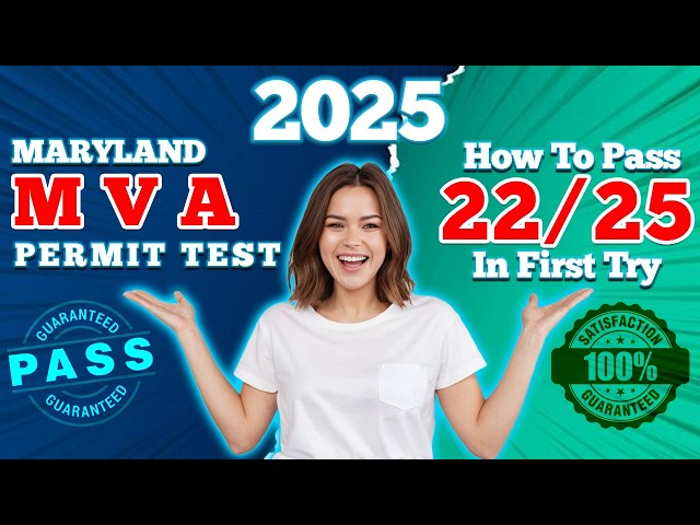 Maryland Permit Test 2025 | MVA Learners Permit Practice Test