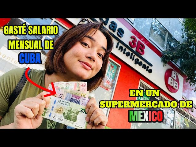 😱Esto compré en un supermercado de Mexico con un salario de Cuba / No puede ser verdad !!