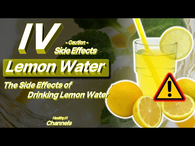 The Side Effects of Drinking Lemon Water