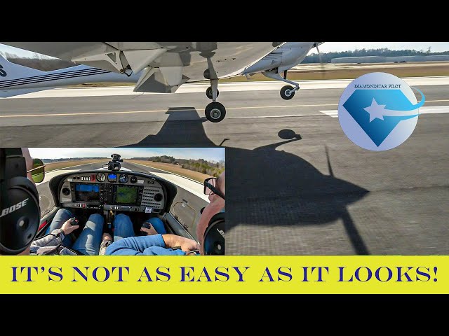 A Students First Lesson Learning To Land A Plane |Diamond DA40|