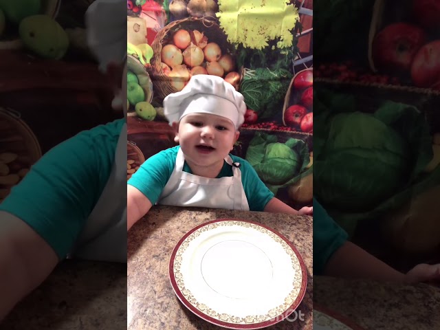 Make a peanut butter and jelly sandwich with Ilirian chef kids baby toddler funny