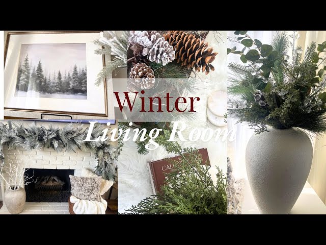 Winter decorate with me 2025 - Living Room Decorate 2025 - Winter Decor ideas - Cozy Inspiration