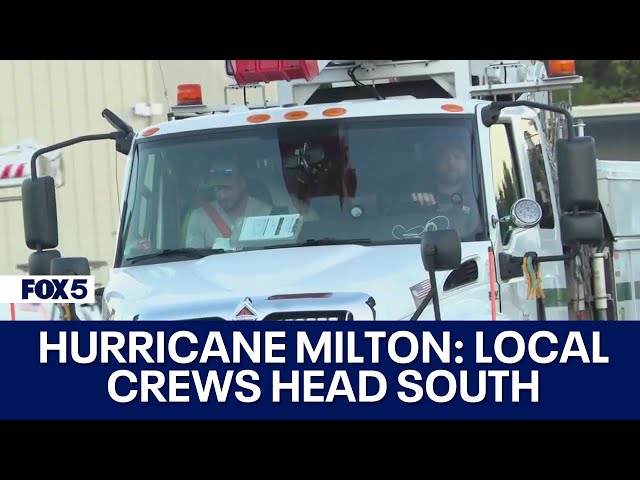 DC area crews head south to assist with Hurricane Milton cleanup