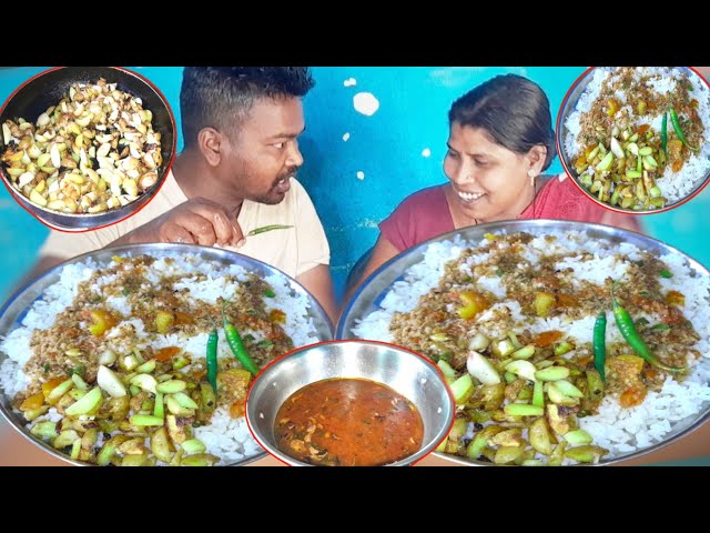 eating show | 2kg village famous food eating | mukbang village kurthi dal rice eating