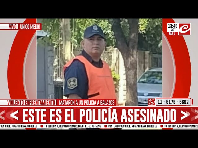 Este es el policía asesinado de un disparo en la cabeza